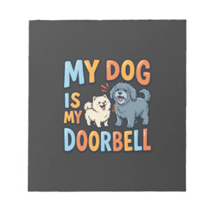 Grappige Honden Deurbel Huisdierliefhebber Notitieblok