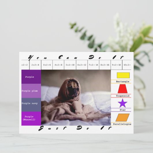 Grappige honden educatieve spel kaart (Staand voorkant)