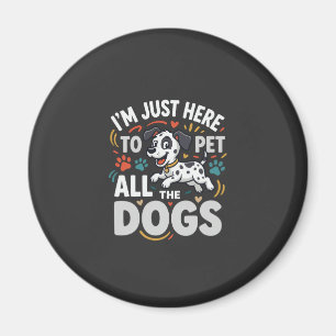 Grappige Honden Huisdier Liefhebber Vector Magneet