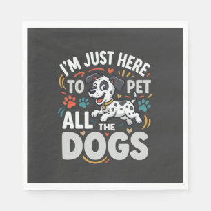 Grappige Honden Huisdier Liefhebber Vector Servet