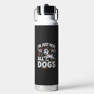 Grappige Honden Huisdier Liefhebber Vector Waterfles