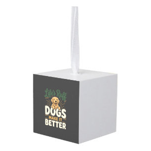 Grappige Honden Maken Het Beter Kubus Ornament