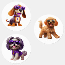 Grappige honden met zonnebril