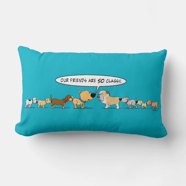 Grappige Honden Neuswarmer Kussen (Voorkant)