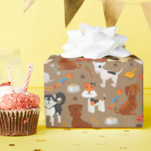 Grappige Honden Patroon Beste Vriend Dier Cadeaupapier
