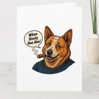 Grappige honden strip kunst kaart