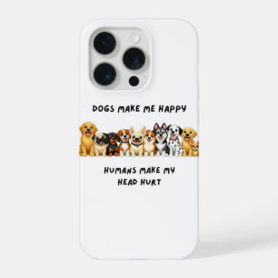 grappige honden telefoonhoesjes iPhone 15 pro hoesje