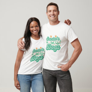 Grappige Honden van Kerstman helpen T-shirt