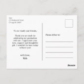 Grappige hondenfoto gepersonaliseerd afstudeerdan briefkaart (Achterkant)