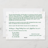 Grappige hondenkat We hebben New Home verplaatst 6 Feestdagenkaart (Achterkant)