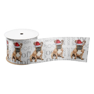 Grappige hondenliefhebber Franse Bulldog Kerstman Lint