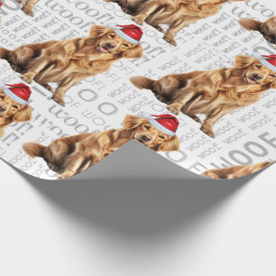 Grappige hondenliefhebber Golden Retriever in een Cadeaupapier