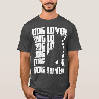 Grappige hondenliefhebber meisje t-shirt