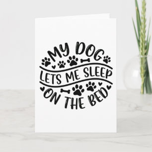 Grappige hondenliefhebber Mijn hond laat me op het Kaart