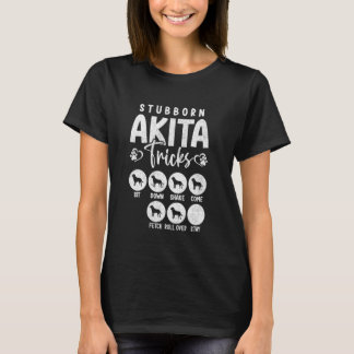 Grappige hondenliefhebber van koppige Akita-trucs T-shirt