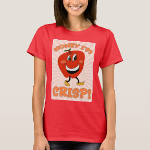 Grappige Honey Crisp Cartoon Karakter Slogan T-shirt