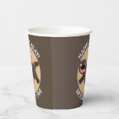 Grappige hongerige wolverine gepersonaliseerde ver papieren bekers (Links)