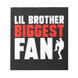 Grappige honkbal pitcher broeder notitieblok