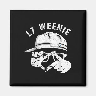 Grappige honkbal softbal seizoen kleding L7 Weenie Magneet