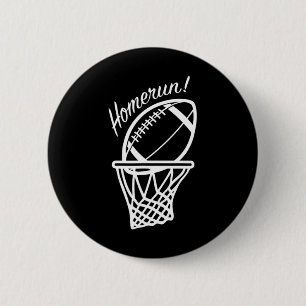 Grappige honkbal voetbal basketbal sport novelty ronde button 5,7 cm