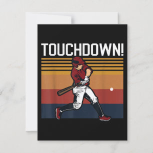 Grappige honkbal voetbal touchdown sport humor kaart