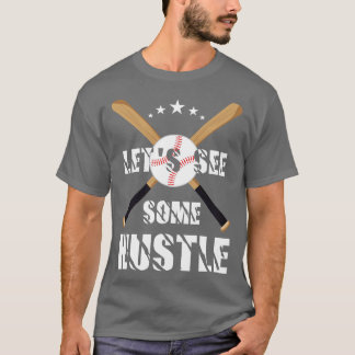 Grappige honkbalcoach laat wat drukte zien t-shirt
