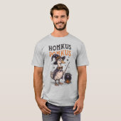 Grappige Honkus Ponkus  Duck Wizard Halloween T-shirt (Voorkant volledig)