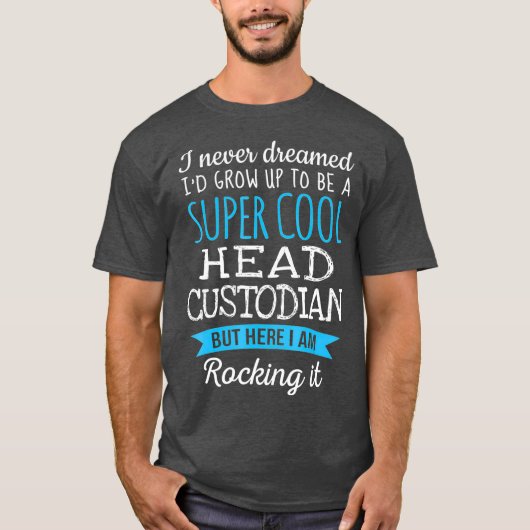 Grappige Hoofd Bewaarder Tshirt Waardering Geschen (Voorkant)