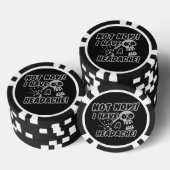 Grappige Hoofdpijn Schedel poker chips (Opstapeling)
