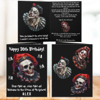 Grappige Horror Kwaadaardige Circus Clowns Donkere