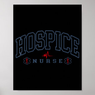 Grappige Hospice Verpleegster Dokter Afstudeer Med Poster