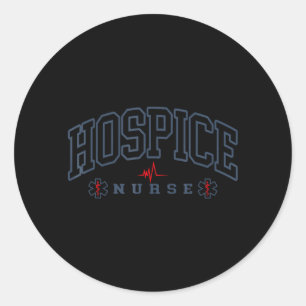 Grappige Hospice Verpleegster Dokter Afstuderen Me Ronde Sticker
