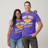 Grappige Hot Dog Eating Champion T-shirt (Unisex)