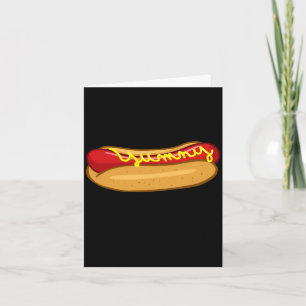 Grappige hotdog-liefhebber prestatie kaart