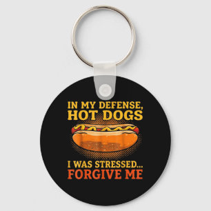 Grappige Hotdogliefhebber Humor Wiener Grill BBQ E Sleutelhanger
