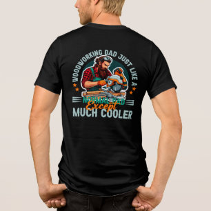 Grappige Houtbewerking Timmerman Vader Gezinsman Tri-Blend Shirt