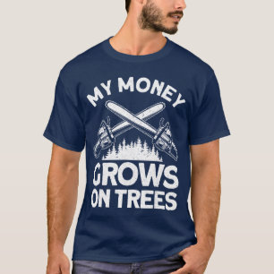Grappige Houthakkers Kunst voor Mannenree Houtkapp T-shirt
