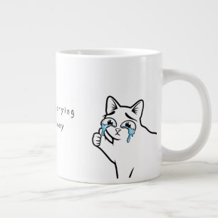 Grappige Huilende Kat Meme Mok Ik Huil Niet Ik B