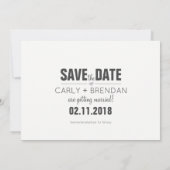 Grappige huisdier save the date-huwelijksaankondig kaart (Achterkant)