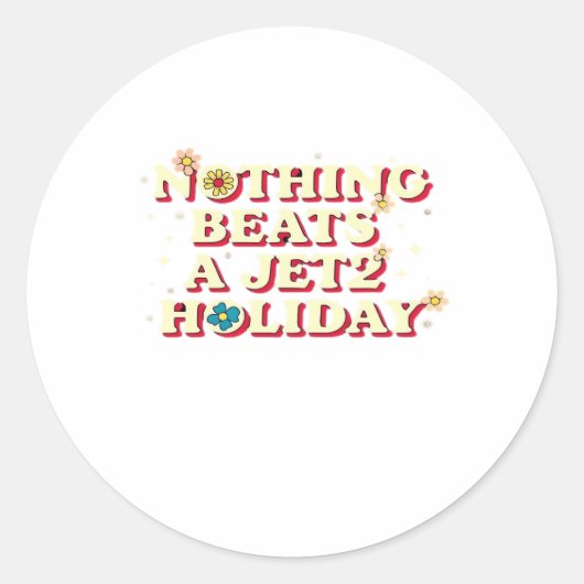 Grappige Hulp Ronde Sticker (Voorkant)