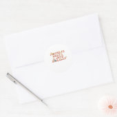 Grappige Hulp Ronde Sticker (Envelop)