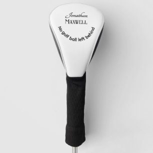 Grappige Humor Gepersonaliseerde Namen Modern Zwar Golfheadcover