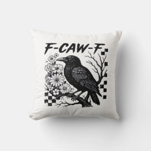Grappige Humor Kraai Gotische F-Caw-F Essential Kussen