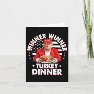 Grappige Humor Trump Winnaar Winnaar Kaledijn Dine Kaart