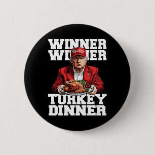 Grappige Humor Trump Winner Turkije Diner dan Ronde Button 5,7 Cm