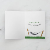 Grappige humor voor chimpansee-pensioen kaart (Binnen)