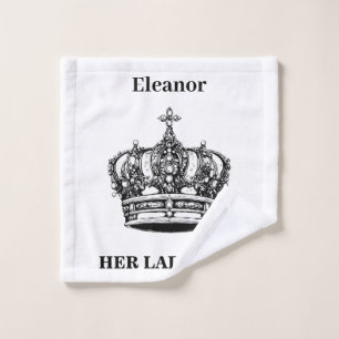 Grappige Humoristische Kroon Persoonlijke Hare Hoo Bad Handdoek