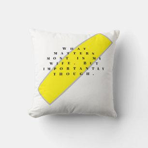 grappige humoristische mannen T-Shirt Kussen