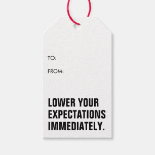 Grappige Humoristische Moderne Eenvoudige Verjaard Cadeaulabel