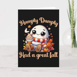 Grappige Humpty Dumpty Had Een Grote Val Herfst Ki Kaart